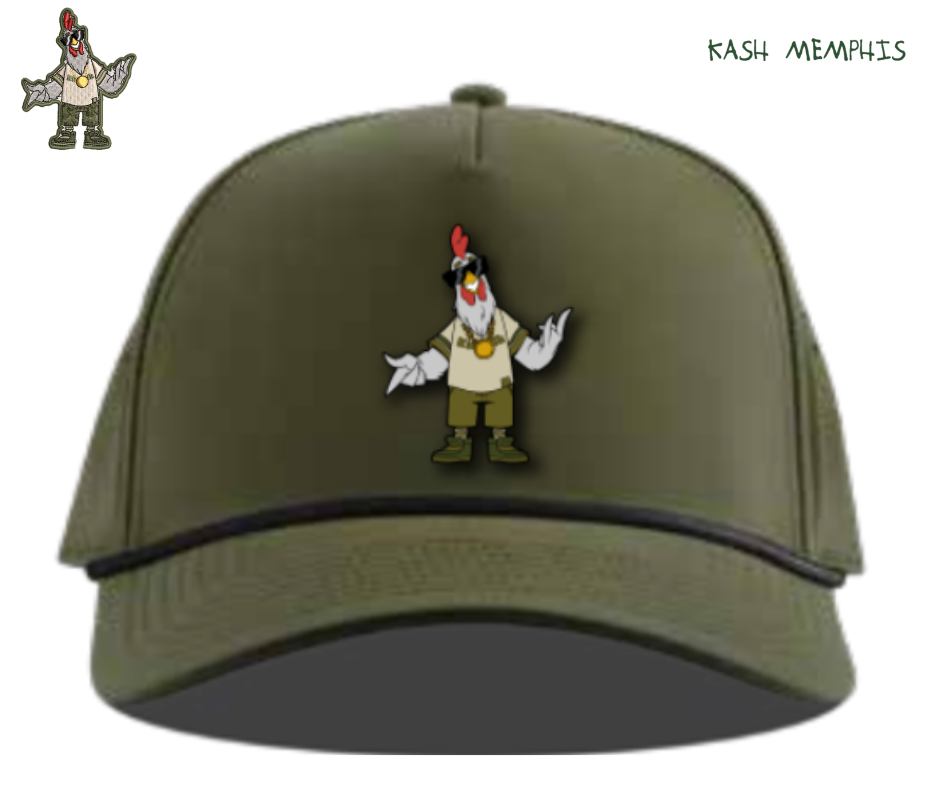 Kash Memphis (Chicken Man) Olive Hat