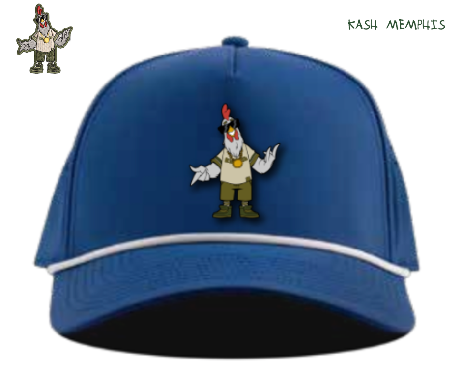 Kash Memphis (Chicken Man) Royal Blue Hat